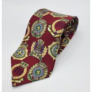 Vintage Tommy Hilfiger Tie 100% Silk Shield 58" x 4" USA Made